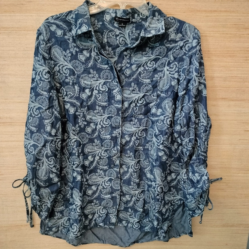 Dark blue button up